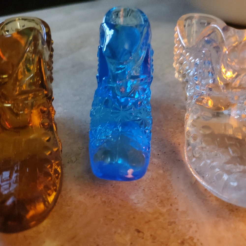 Collector Fenton Glass Slippers